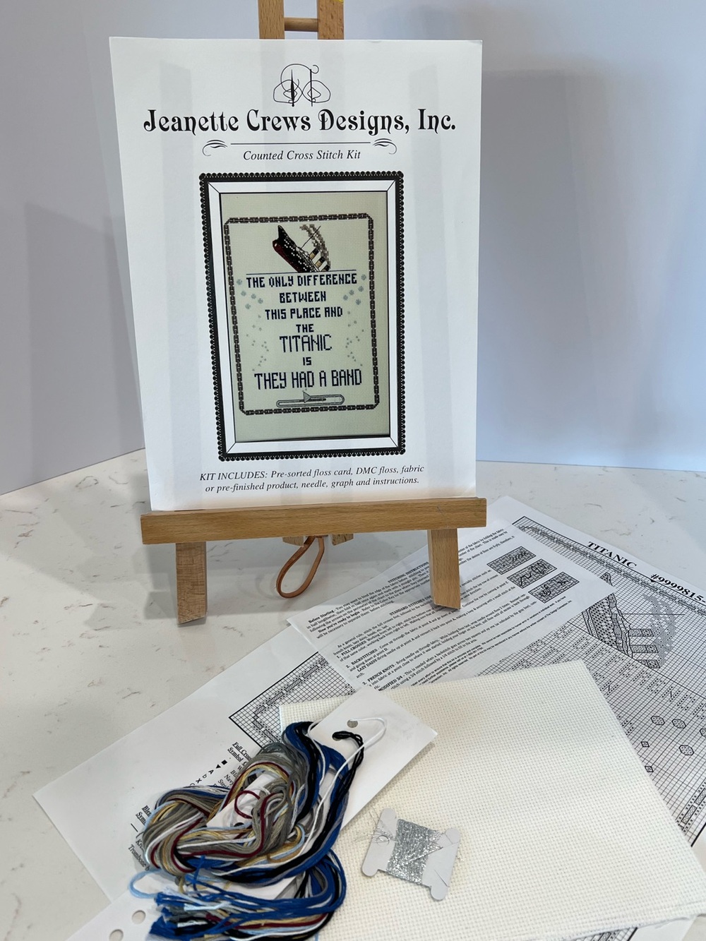 Titanic They Had a Band Counted Cross Stitch Kit Jeanette Crews - Picture 5 of 6